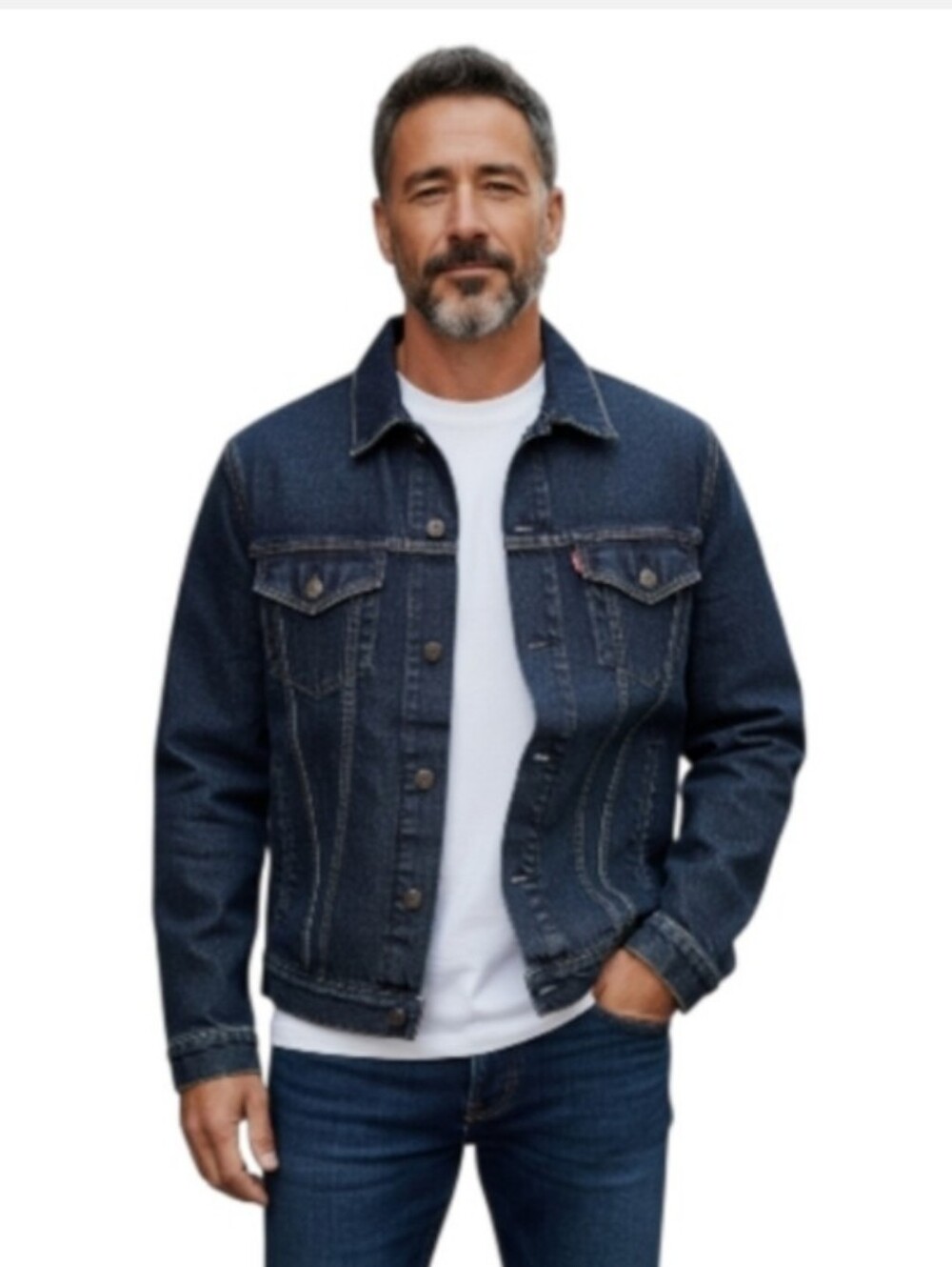 Levi's Dark Blue Denim Trucker Jacket